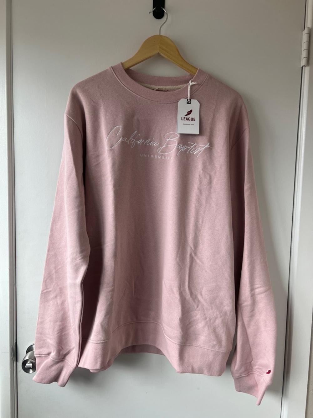 League Pink California Baptist University Embroidered Sweatshirt